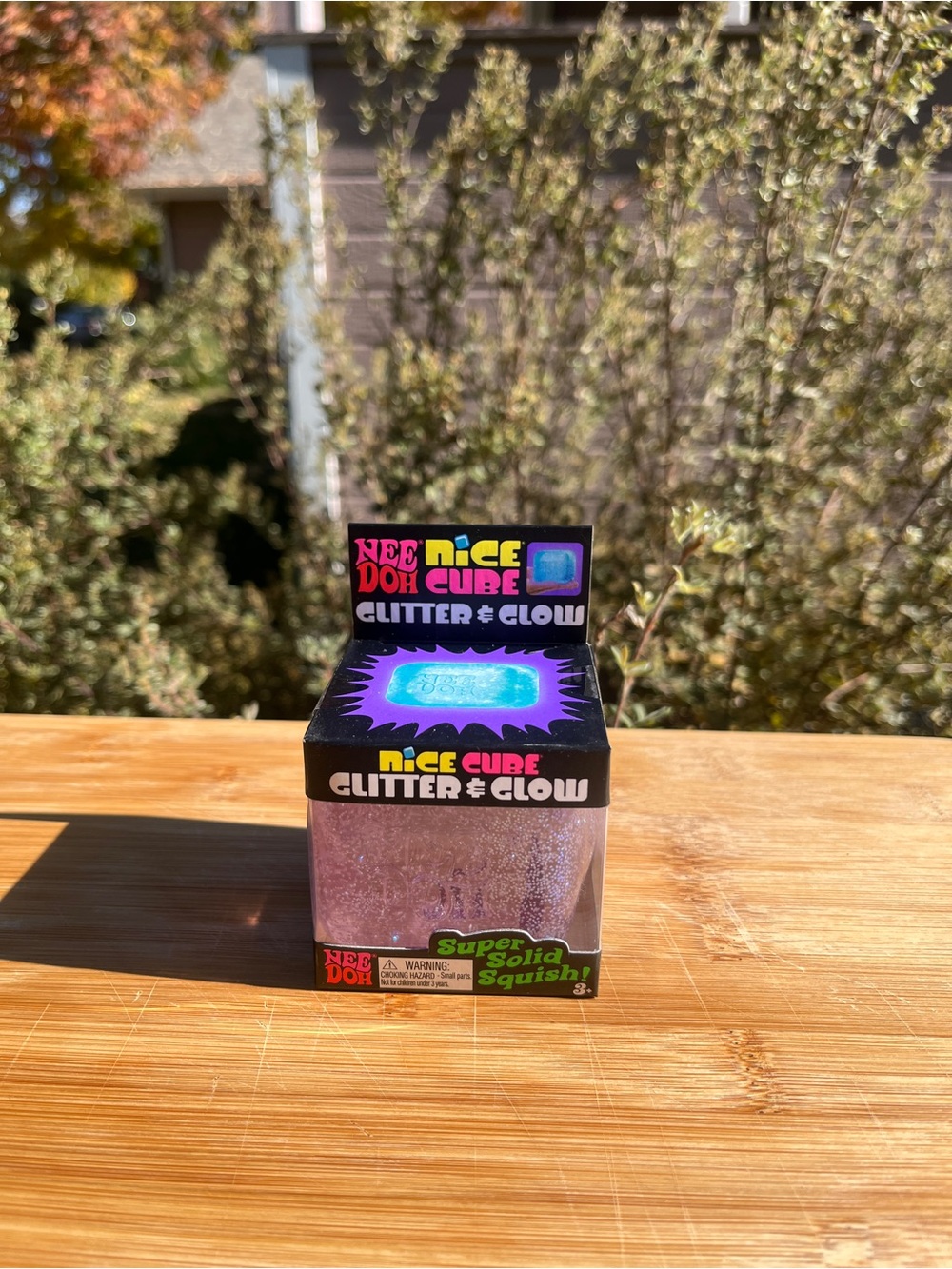 Needoh Nice Cube Glitter & Glow - Purple